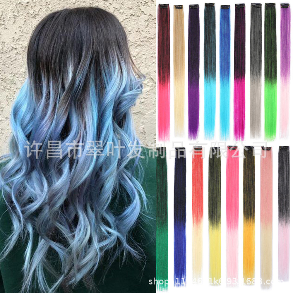 Pedaço de cabelo Orelha Peruca de marca de cor falsa Peça de cabelo mais vendida Estilo de cartão único Tintura de cabel