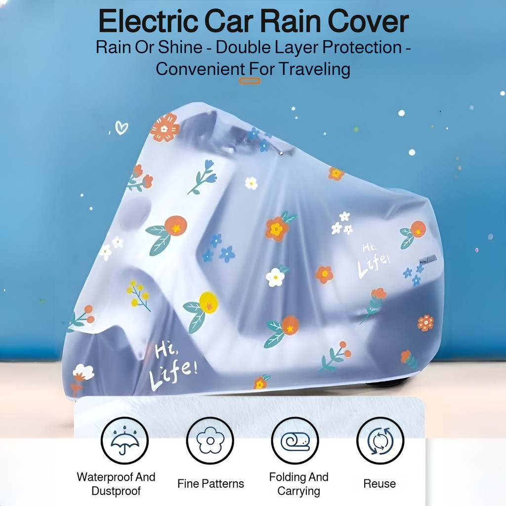 【Proteção Completa】Cubierta De Lluvia Para Bicicleta/Motocicleta/Eléctrica Anti-Poeira/Impermeável/Chuva/Sol