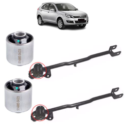 Kit 2 buchas do Braço Tensor Traseiro Jac J3 2011 A 2016
