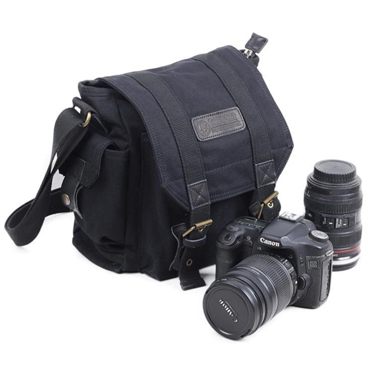 Retro Casual estilo Industrial Digital Micro SLR câmera saco de um ombro saco de viagem ao ar livre lona Diagonal saco