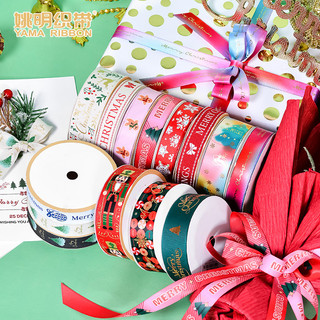 Ya Yao Ming fita presente de natal bolo caixa de presente embalagem fita artesanal diy fita decorativa Cross-Border gran