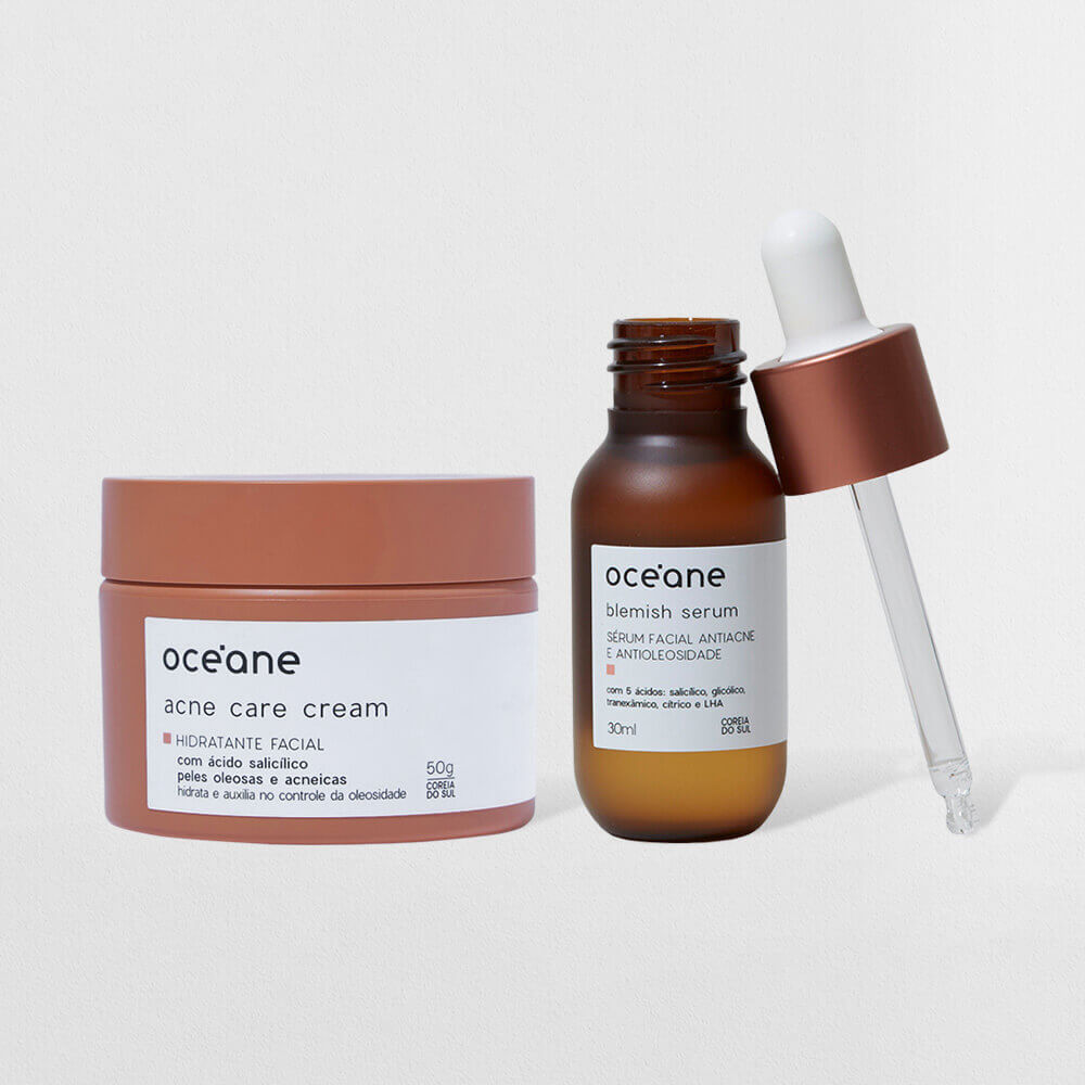 Kit Sérum Antiacne + Hidratante Facial com Ácido Salicílico (2 Produtos)