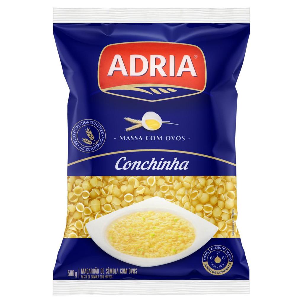 Macarrão Adria com Ovos Conchinha 500g
