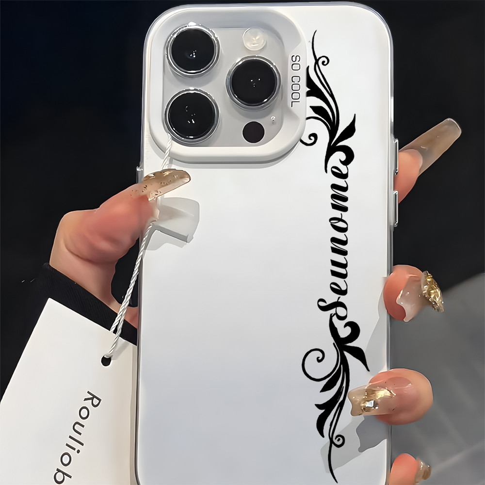 Capinha Personalizada Nome Capa Para Samsung A07 A04S A05S A06 A12 A13 A14 A15 A16 Presente Perfeito Prata Metalizada