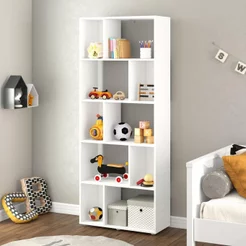 Estante Infantil Multifuncional 10 Nichos Bella Casatema MadeiraOriginals Branco Branco
