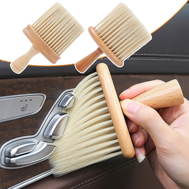 Escova de Limpeza para Painéis de Ar Condicionado de Carro/Removedor de Poeira para Limpeza de Interior de Carro/Ferrame