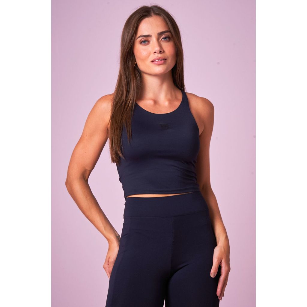 Cropped Feminino Fashion Fitness Planet Girls Preto