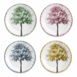Conjunto de 4 Pratos de Sobremesa Albero Scalla