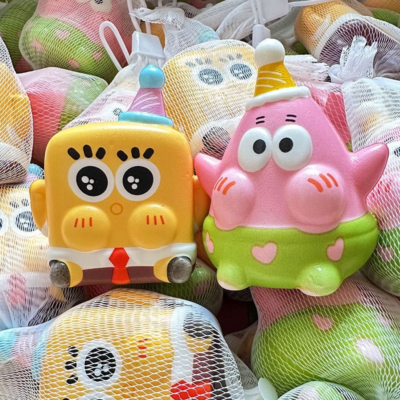squishy SpongeBob brinquedos anti stress/estresse de espremer espinha/apertar/grande toys/ante/para ansiedade/Mochi