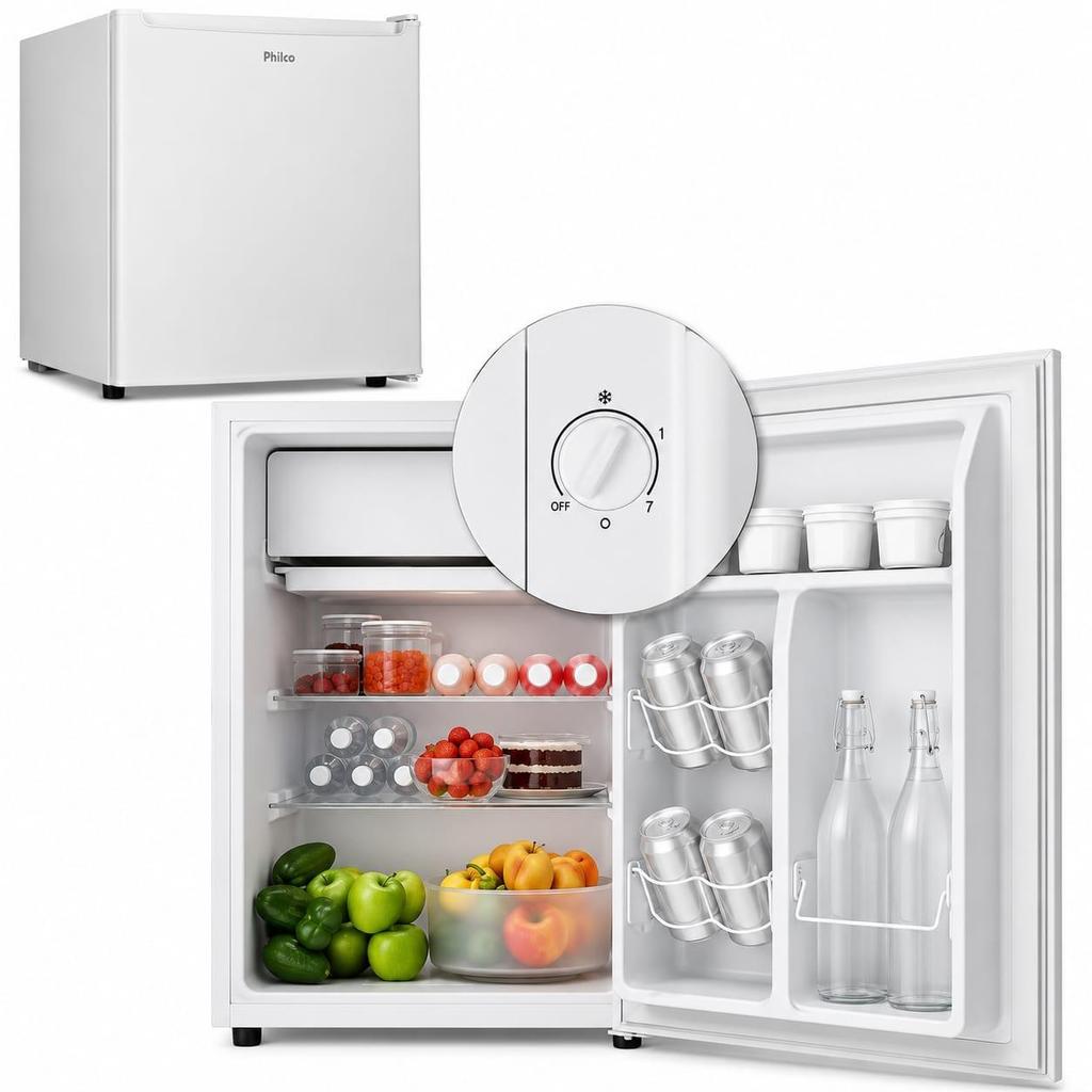 Frigobar Elgin 47L Branco com Compartimento Extrafrio