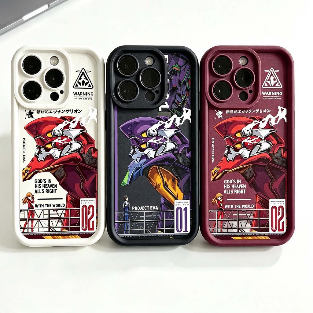 Anime Evangelion EVA Silicone Caso Para Samsung Galaxy A37 A57 A27 A36 A56 A55 A17 A07 A35 A16 A15 A53 5G Capa Macia TPU