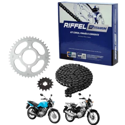 Kit Relação Cg Titan Fan 125 2014 2015 2016 Original Riffel