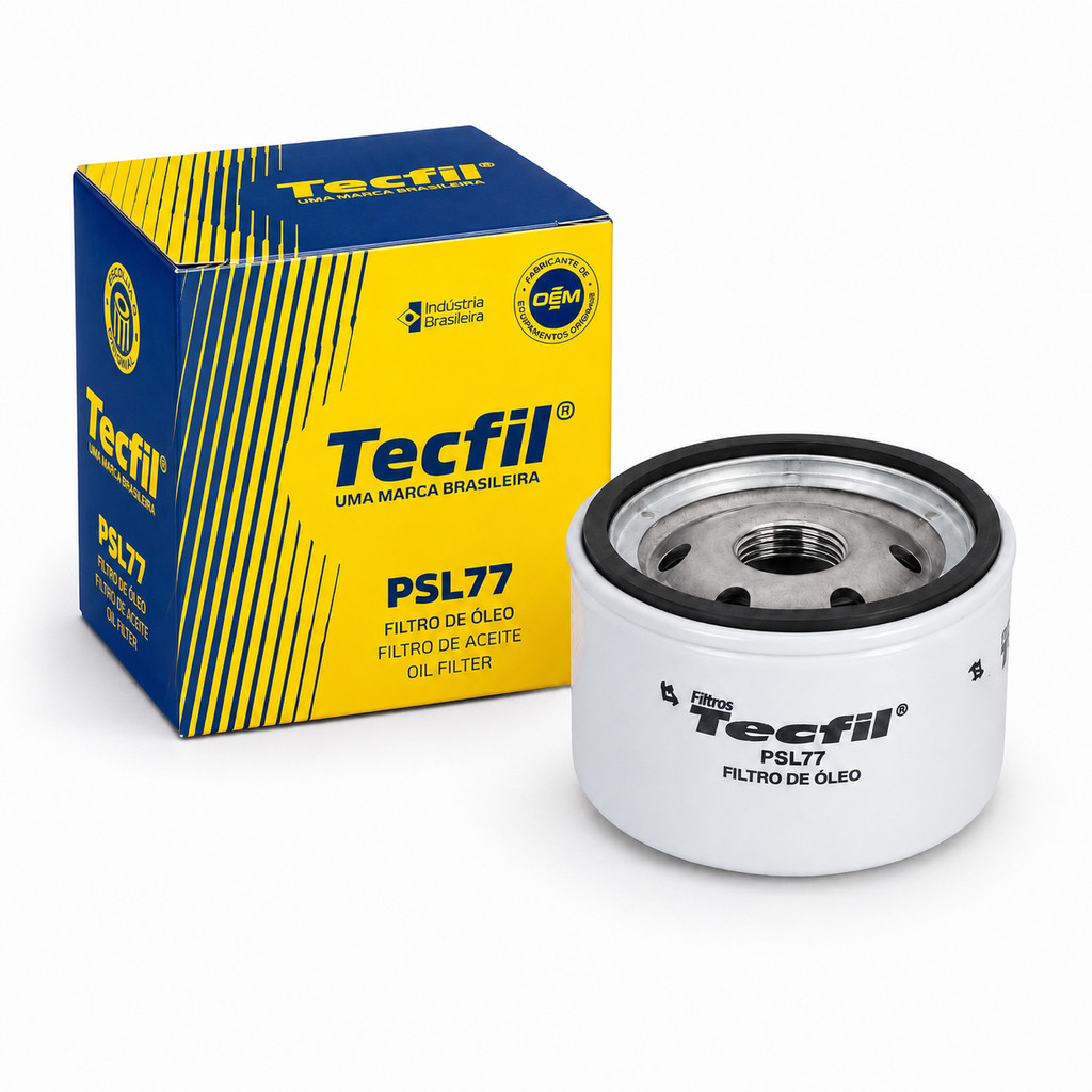 Filtro de Óleo RENAULT Captur Clio Duster Logan Megane Sandero Scenic PSL77 Tecfil