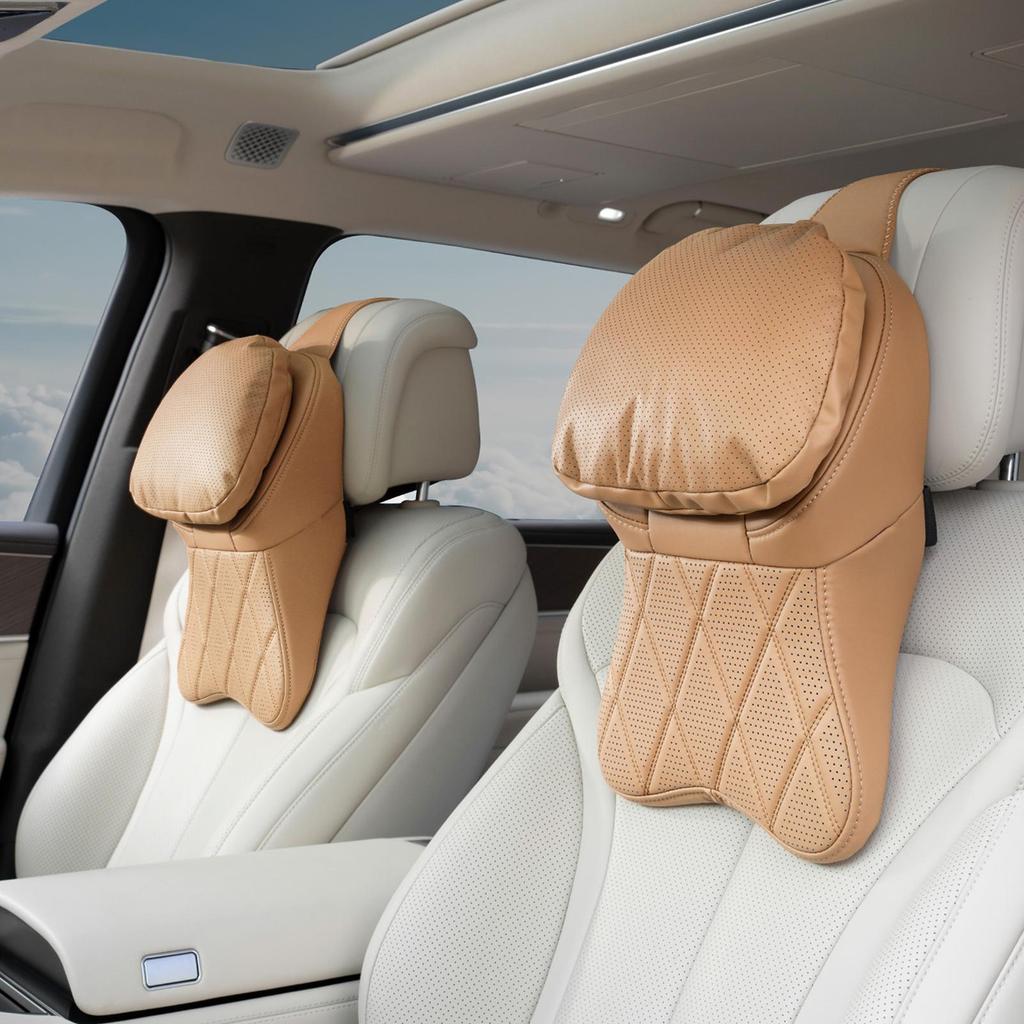 Almofada De Pescoço De Carro Ergonômica Com Alça Ajustável Para Dirigir Avião , Viagens , Escritório , Viagem De Conduçã