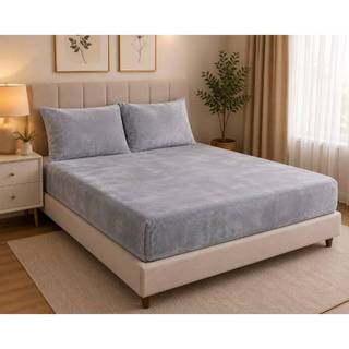 Jogo de Cama Lençol Plush 03 Peças Soft Macio Aveludado Com Elastito Solteiro Casal Queen…