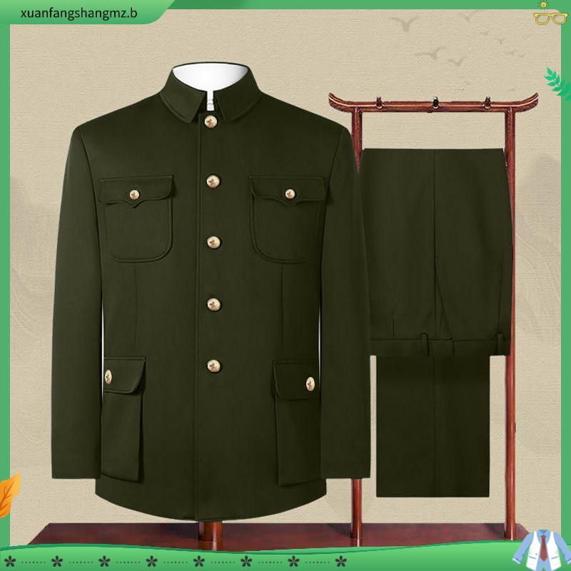 Zhongshan roupas masculinas de meia-idade idosos terno topos jaquetas para idosos roupas étnicas roupas do vovô d