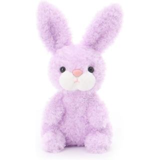 Coelhinho de Pelúcia Roxo Cacheado Apricot Lamb para Crianças, Brinquedos de Pelúcia Macios e Fofos para Meninas e Menin