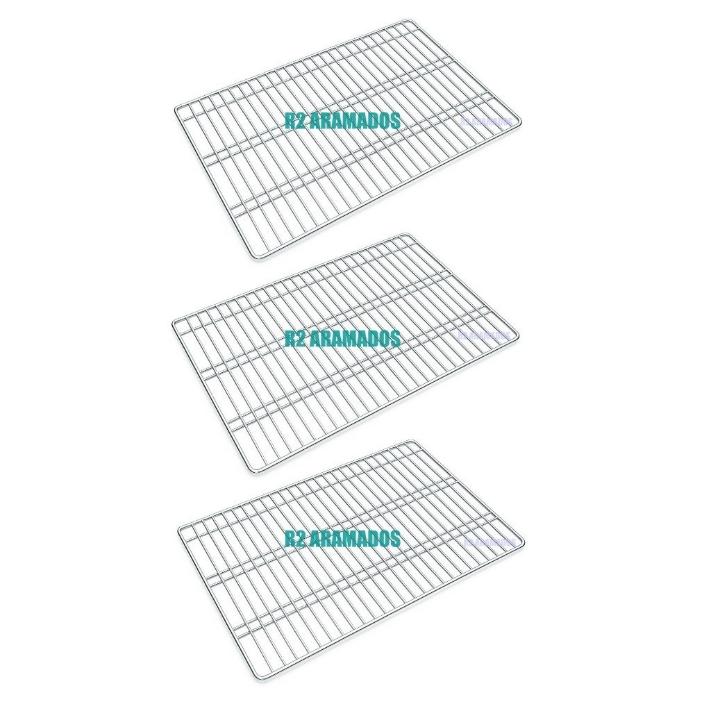 Kit Grade Prateleira Aramado Geladeira Copacabana Continental Geladeira Refrigerador