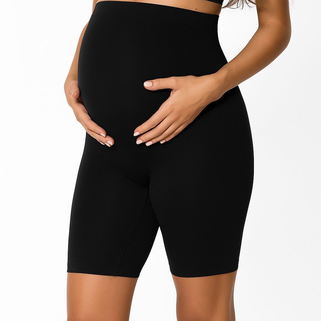 Short Bermuda Legging Gestante Gravida Cós Alto Confortável Maternidade Gestação Feminina 2027
