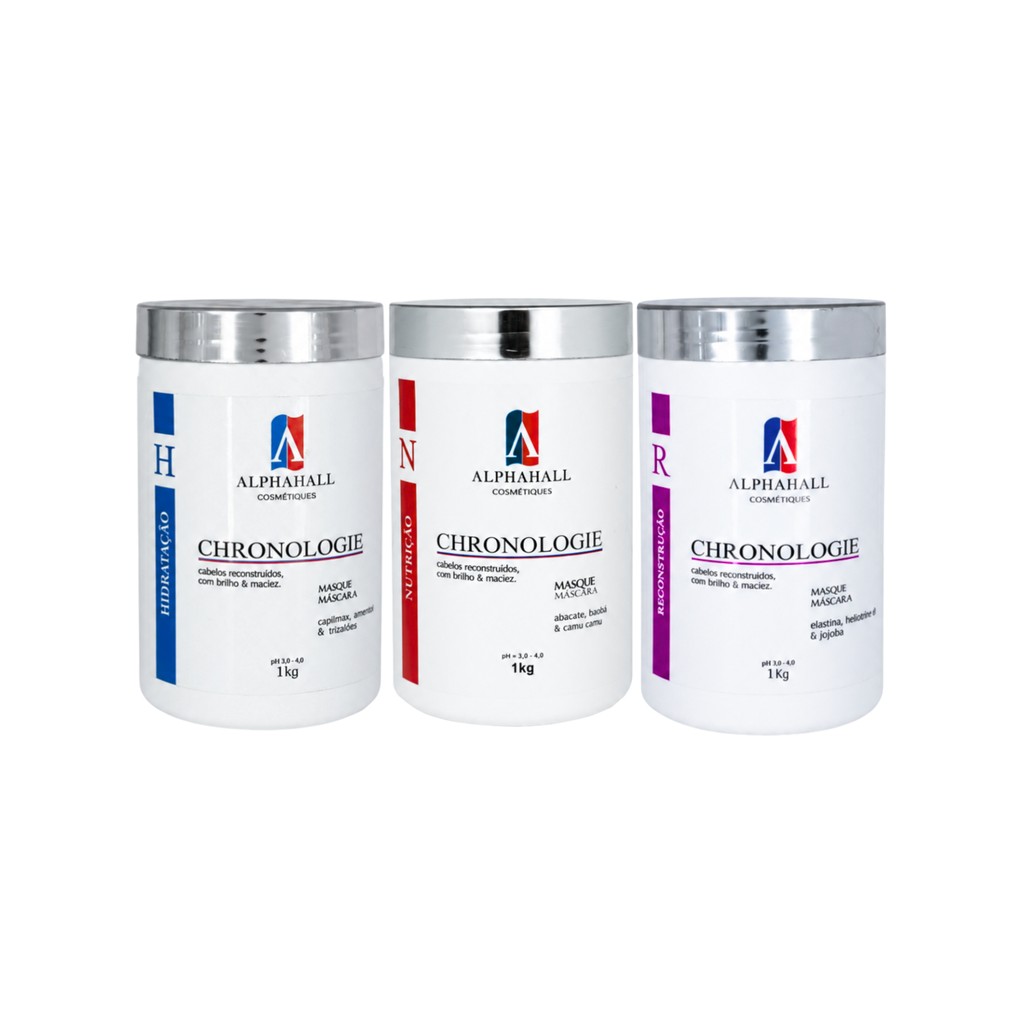 Kit Cronograma Profissional 3 Potes 1kg