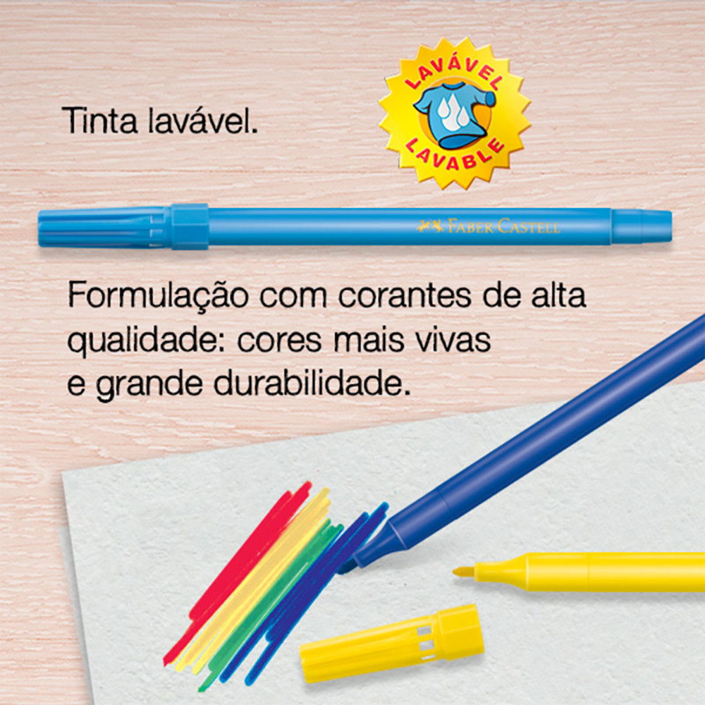 Caneta hidrográfica Colors 12 cores 150112CZF/550912 Faber-Castell · foto 2