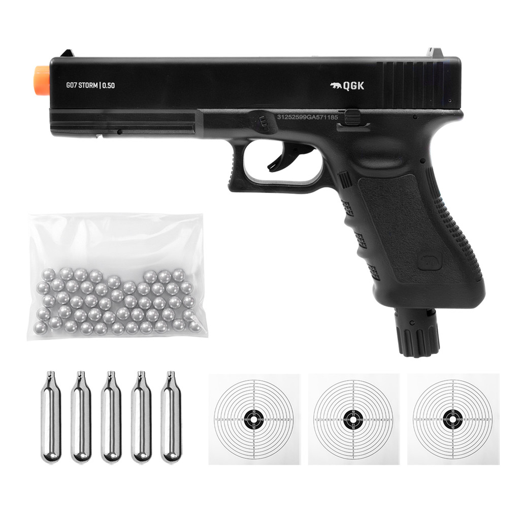 PISTOLA PRESSÃO G07 .50 HOME DEFENSE 328FPS 13,5J ESFERA+CO2
