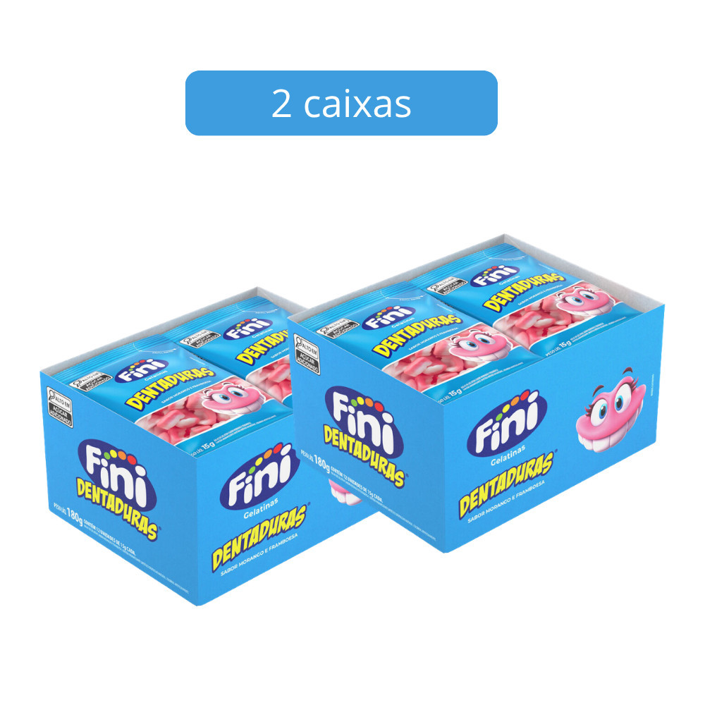 Kit Com 2 Finis Dentaduras 12 unidades de 15g
