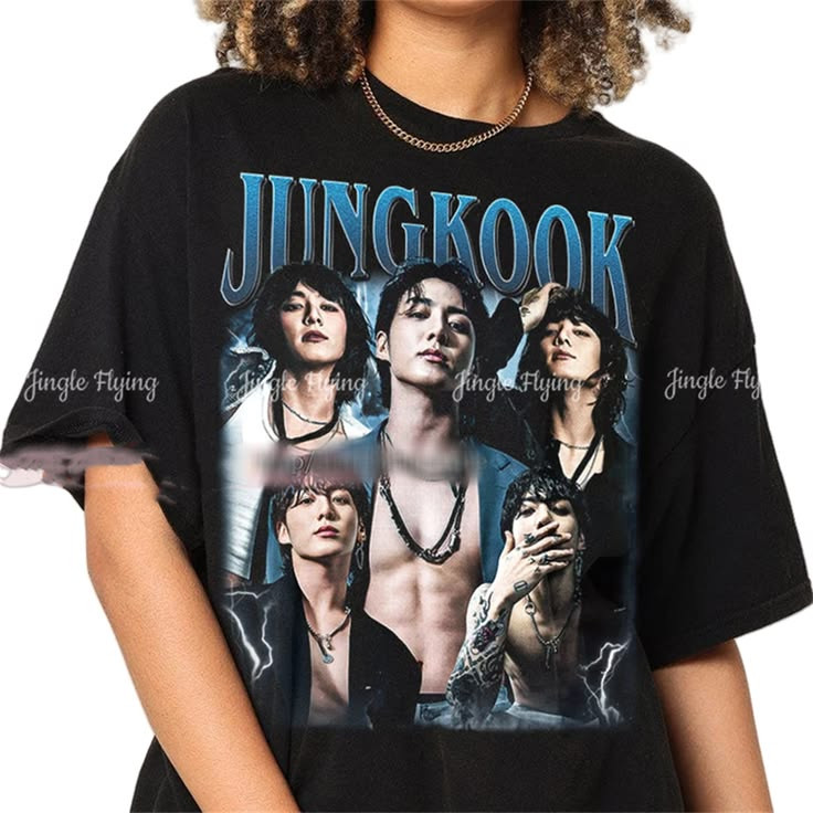 Camiseta Feminina Estampa Jungkook e Companhia Moderna Confortável Estilosa Moda Feminina