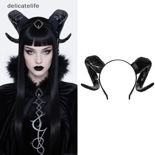 Diabo Ovelha Chifre Cocar Role Play Menina Menino Gótico De Boi Antílope Hairband Festa De Halloween Traje Decorativo He