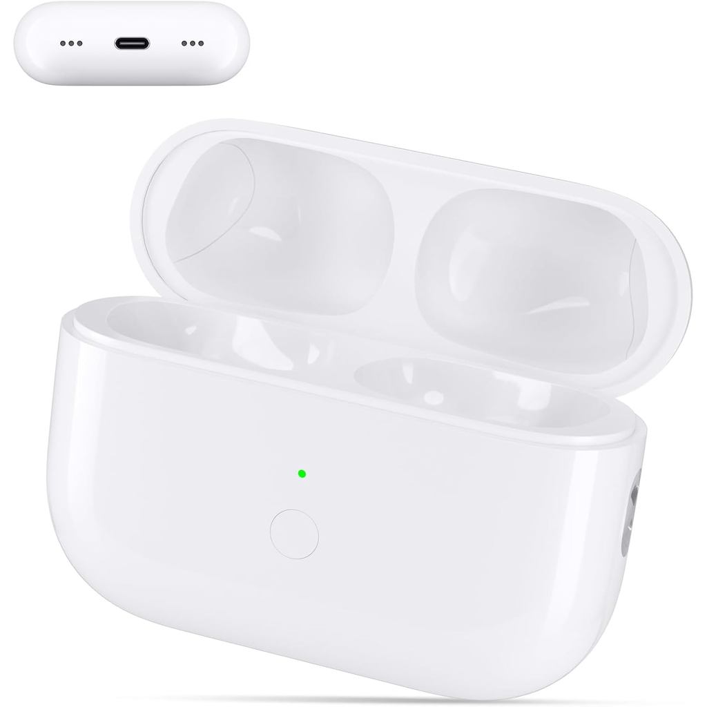 Capa de Carregamento Sem Fio de Substituição Compatível com AirPods Pro1/2 USB-C