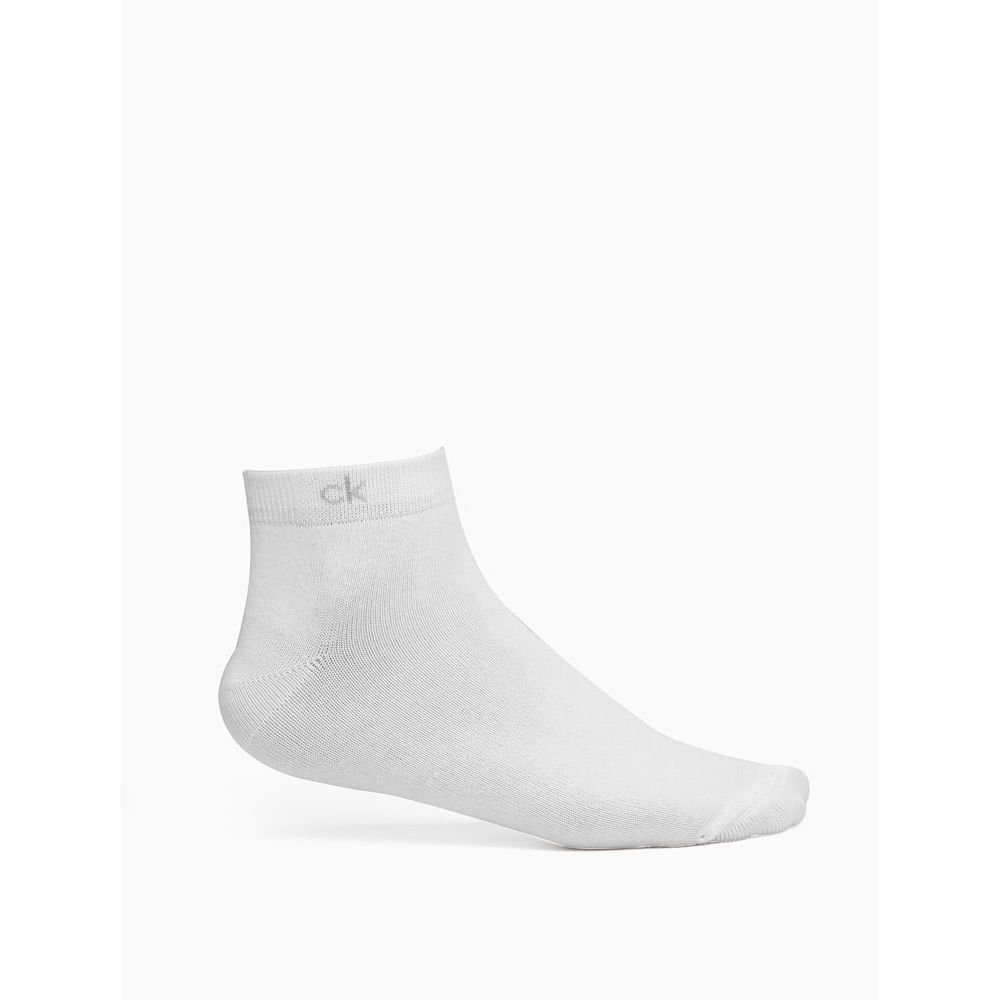 Imagem Kit 3 Pares de Meia Cano Curto Calvin Klein - Branco