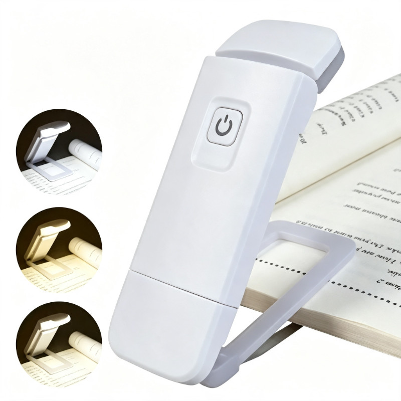 Luminária Luz Led Leitor Prendedor Clips para Leitura Flexível USB Bivolt