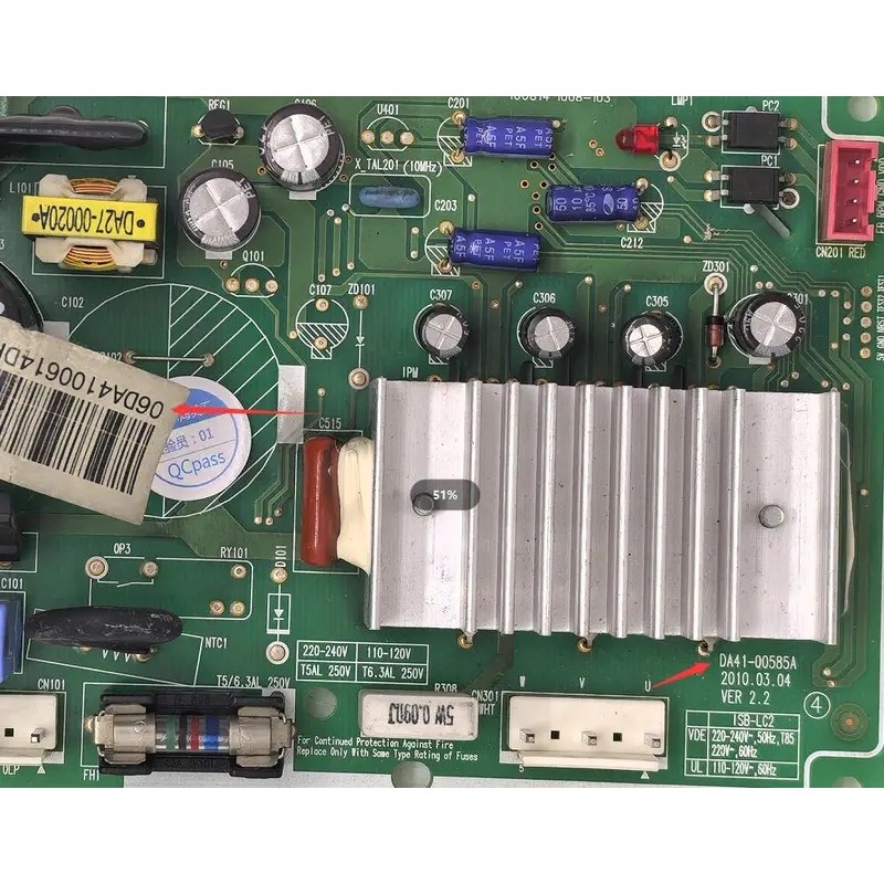 Placa-Mãe Usada Para Geladeira Samsung DA41-00585A 00614D