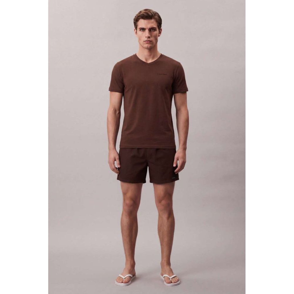 Imagem Camiseta Mc Swimwear Masc Decote v - Marrom