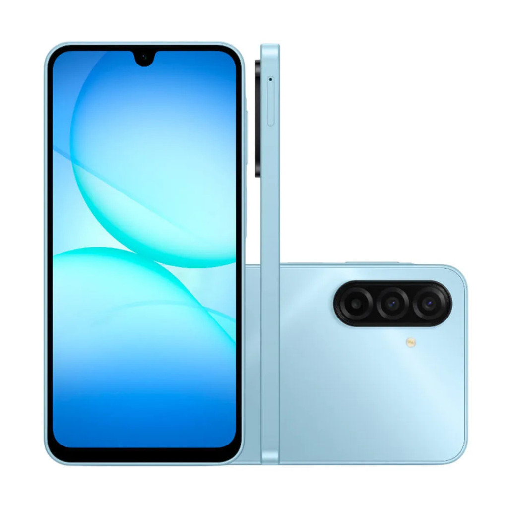 SMARTPHONE SAMSUNG GALAXY A17 128GB 4GB RAM 50MP TELA 6.7 IP54 AZUL