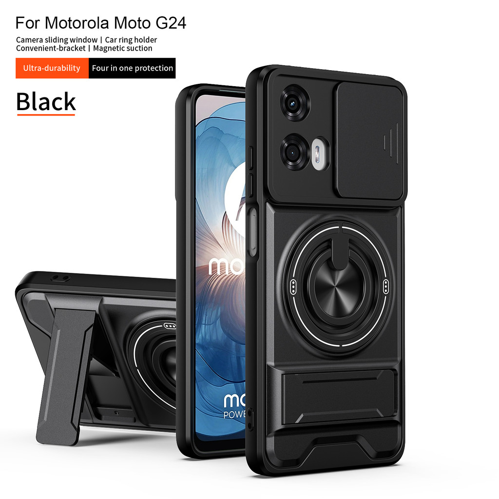 YBD Capa Anti-Telefone Para Motorola Moto G24 G04 G04S E14 G05 E15 G34 G35 G45 5