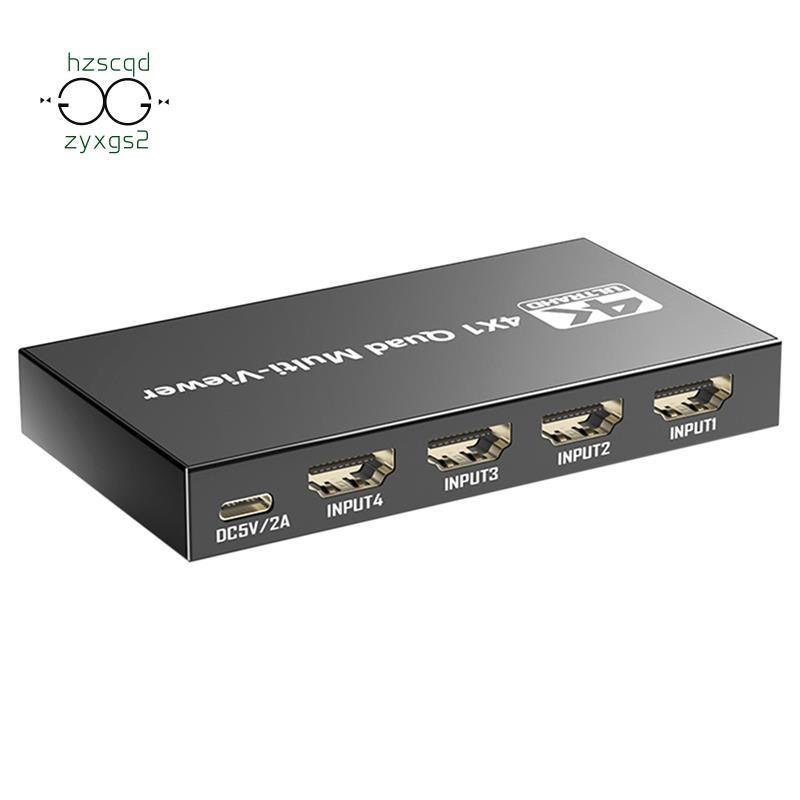 4K-Multivisualizador De Tela Quádrupla Compatível 1080P 4 Em 1 Saída OA