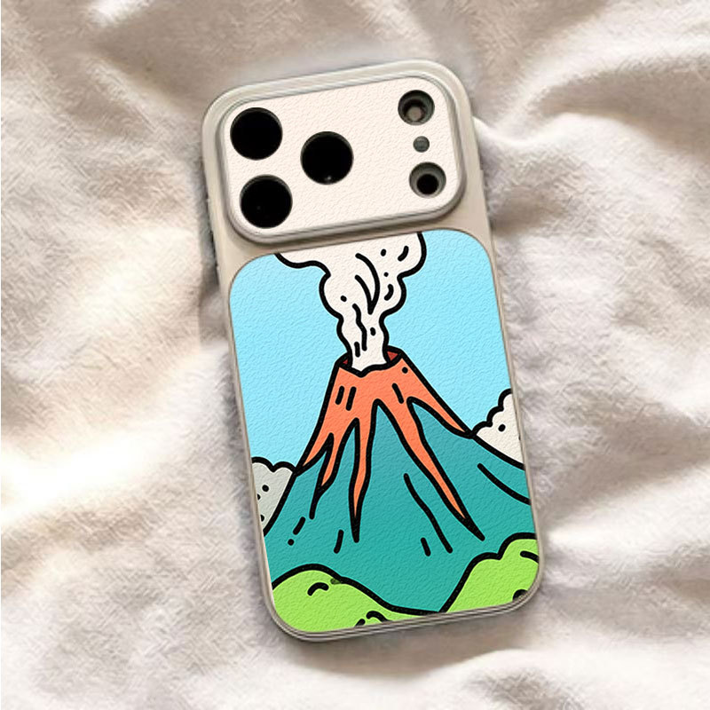 Para Samsung S26 Ultra Erupção Vulcânica Caso De Telefone Galaxy S25 FE S24 S23 S22 S21 Plus A17 A37 A57 A56 A55 A54