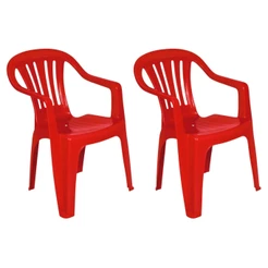 Kit 2 Cadeira Mor Bela Vista 182kg Reforçada e Resistente com Braço