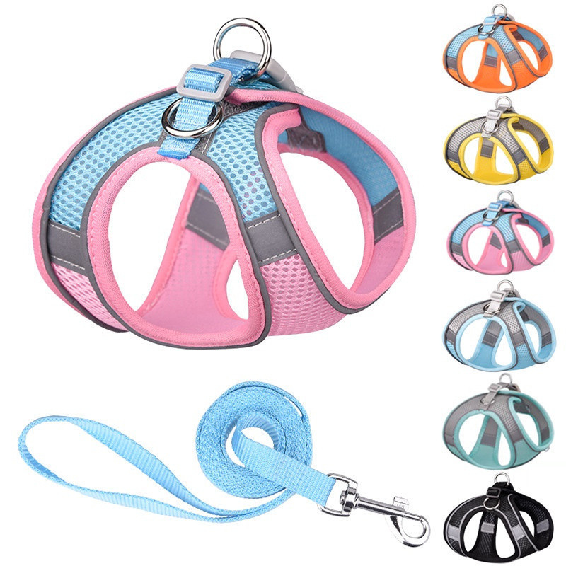 [Muhsinpet] Trela para cães/Coleira para animais de estimação/Coleira para animais de estimação estilo colete reflexivo