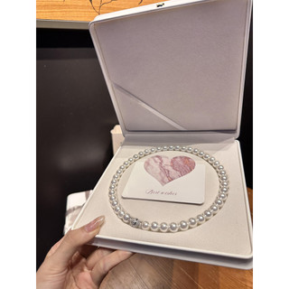 Alta Dinghao cheio de diamante fivela magnética Venus frio australiano branco pérola colar feminino pérola clavícula cor
