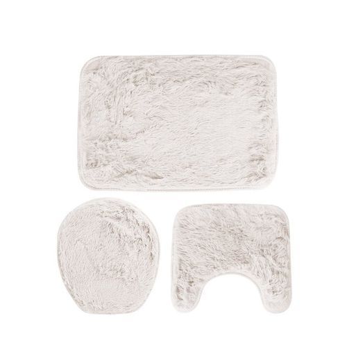 Jogo Tapete Banheiro Veludo 3 Pecas Confortavel Antiderrapante Absorcao