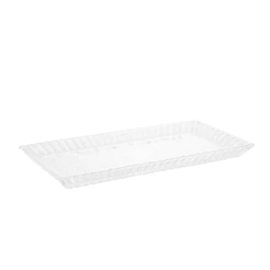Travessa de Cristal Lys 34cm x 17cm x 3cm - Wolff Transparente 3cm | WOLFF