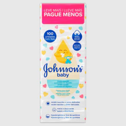 Algodão Quadrado sem Perfume Johnsons Baby Pacote 100 Unidades Leve Mais Pague Menos