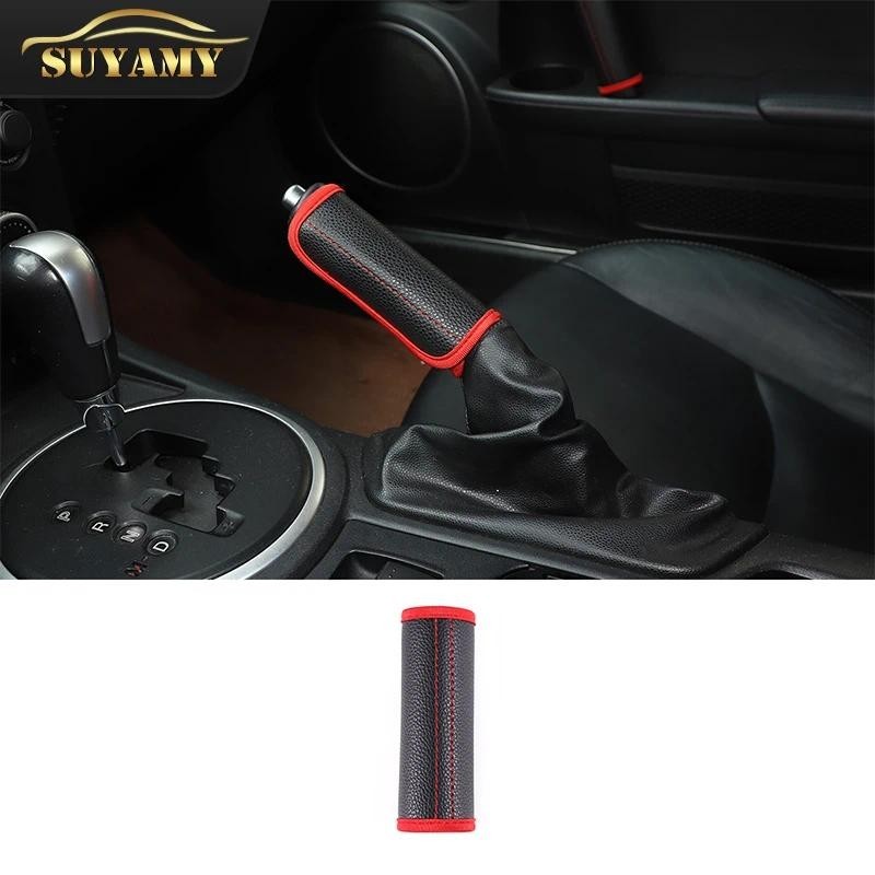 Engrenagens De Couro Capa De Freio De Mão Acessórios Interiores Automóveis Para Mazda MX-5 2009-2015 Lidar Com Manga Do