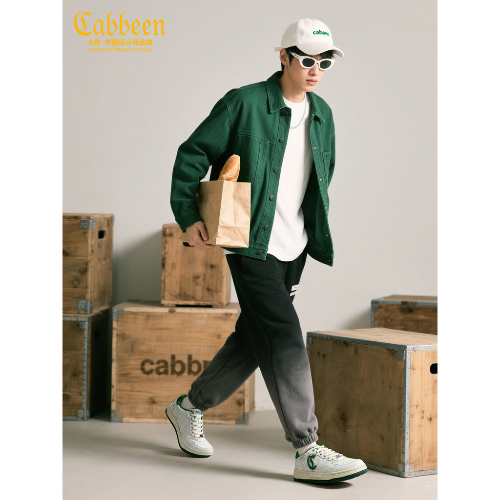 Kabin sapatos masculinos 2025 novo estilo inverno All-Match sapatos brancos masculinos de cano baixo sapatos casuais pre
