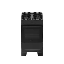 Fogão Atlas Mônaco Top Glass 4 Bocas Automático Mesa de Vidro Forno 48 Litros Preto Bivolt