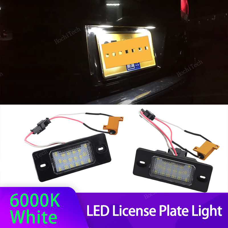 2 Peças Para VW Tiguan 09-12 Golf 5 Touareg MK1 Passat B5.5 Porsche Cayenne 955 957 02-10 LED Luz Da Placa De Identifica