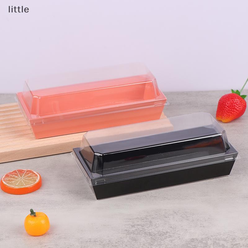 [FSP] 10 Unidades Caixa De Pintura De Corte De Frutas Com Tampas Transparentes Sushi Descartável Para Viagem Bolo Pão Ca