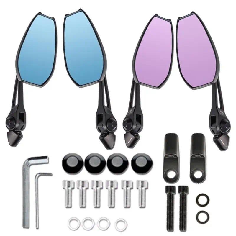 Scooter Elétrico Olhando Vidro Motocicleta Vista Traseira Peças Da Para O Dia E